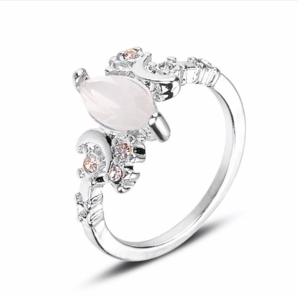 🌸 4PC SET EARRINGS NECKLACE BRACELET RING BOHO DIMOND BUNDLE RHINESTONE BLING - Picture 5 of 6